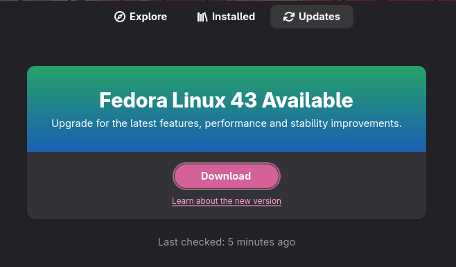GNOME Software Update Pane